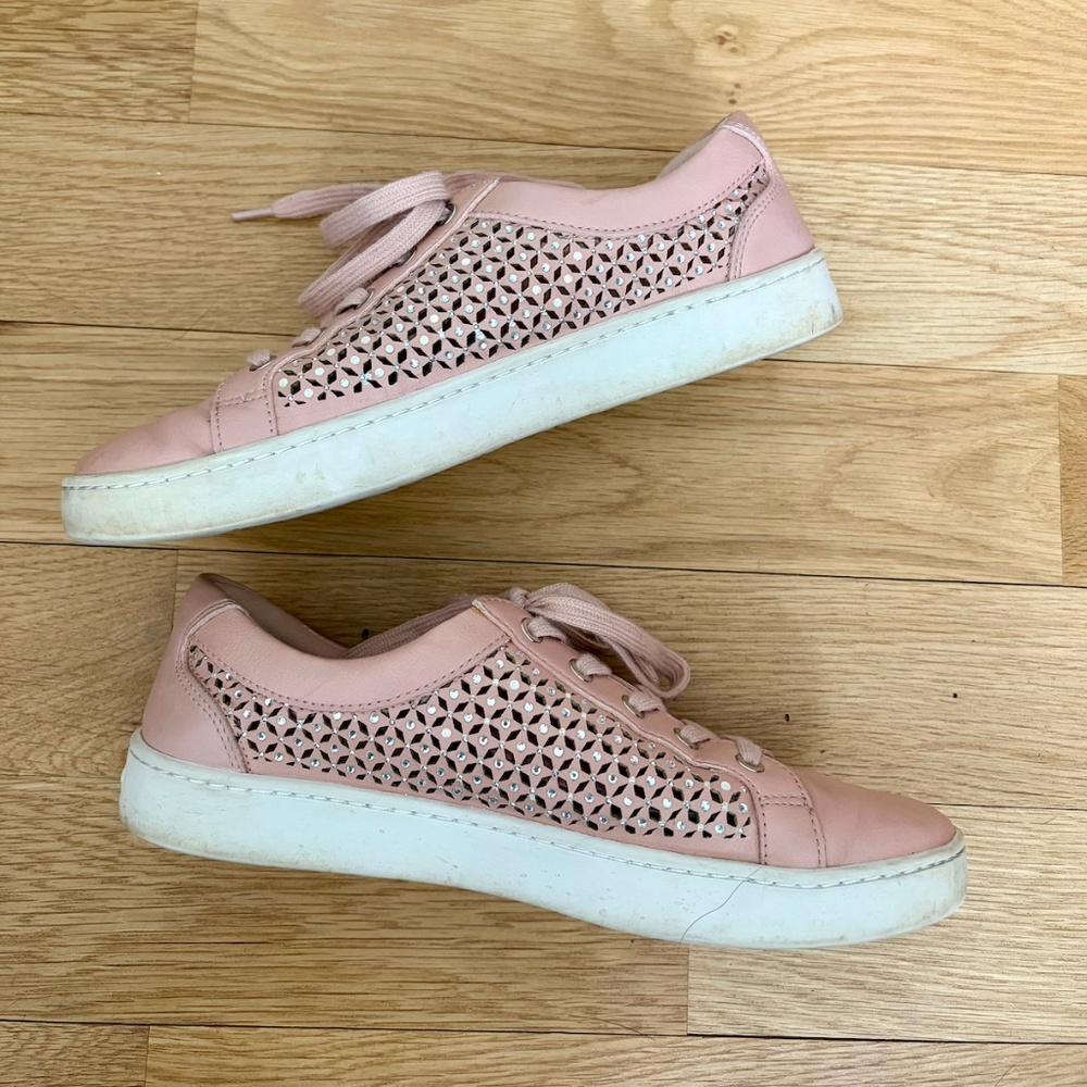 ALDO Dusty Pink Rhinestone Sneakers - Picture 6 of 8